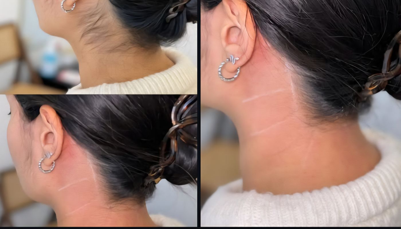 Nuque : une ligne nette, sans rasoir
